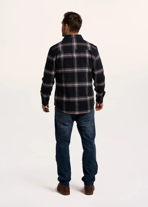 Brakeburn Navy Epping Check Shirt - L Image 2