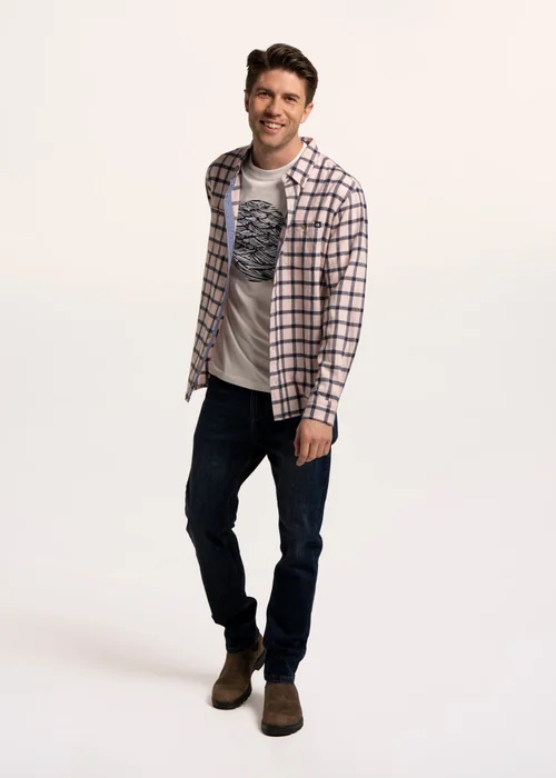 Brakeburn Pink Elverson Check Shirt - 2XL Image 1