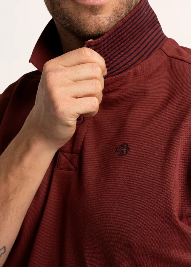 Brakeburn Burgundy Saintbury Pique Polo