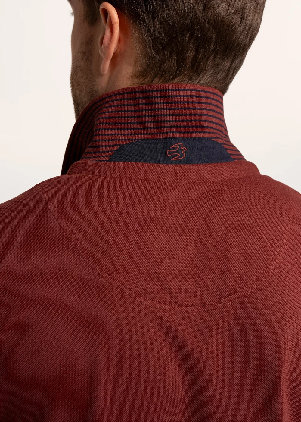Brakeburn Burgundy Saintbury Pique Polo - M Image 3