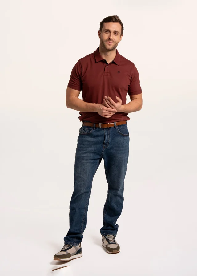Brakeburn Burgundy Saintbury Pique Polo
