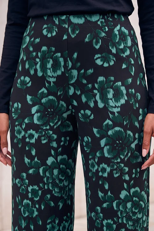 Roman Dark Green Floral Print Trouser - 18 Image 4