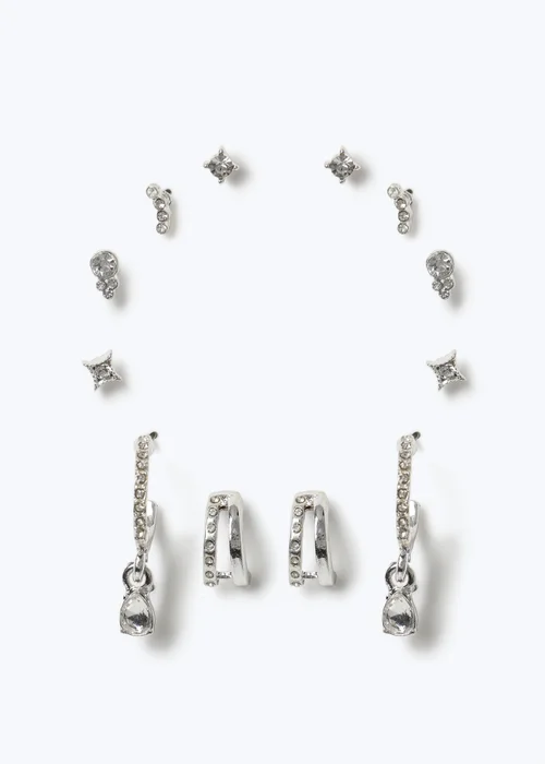 Muse 6 Pack Silver Earrings - One Size Image 1