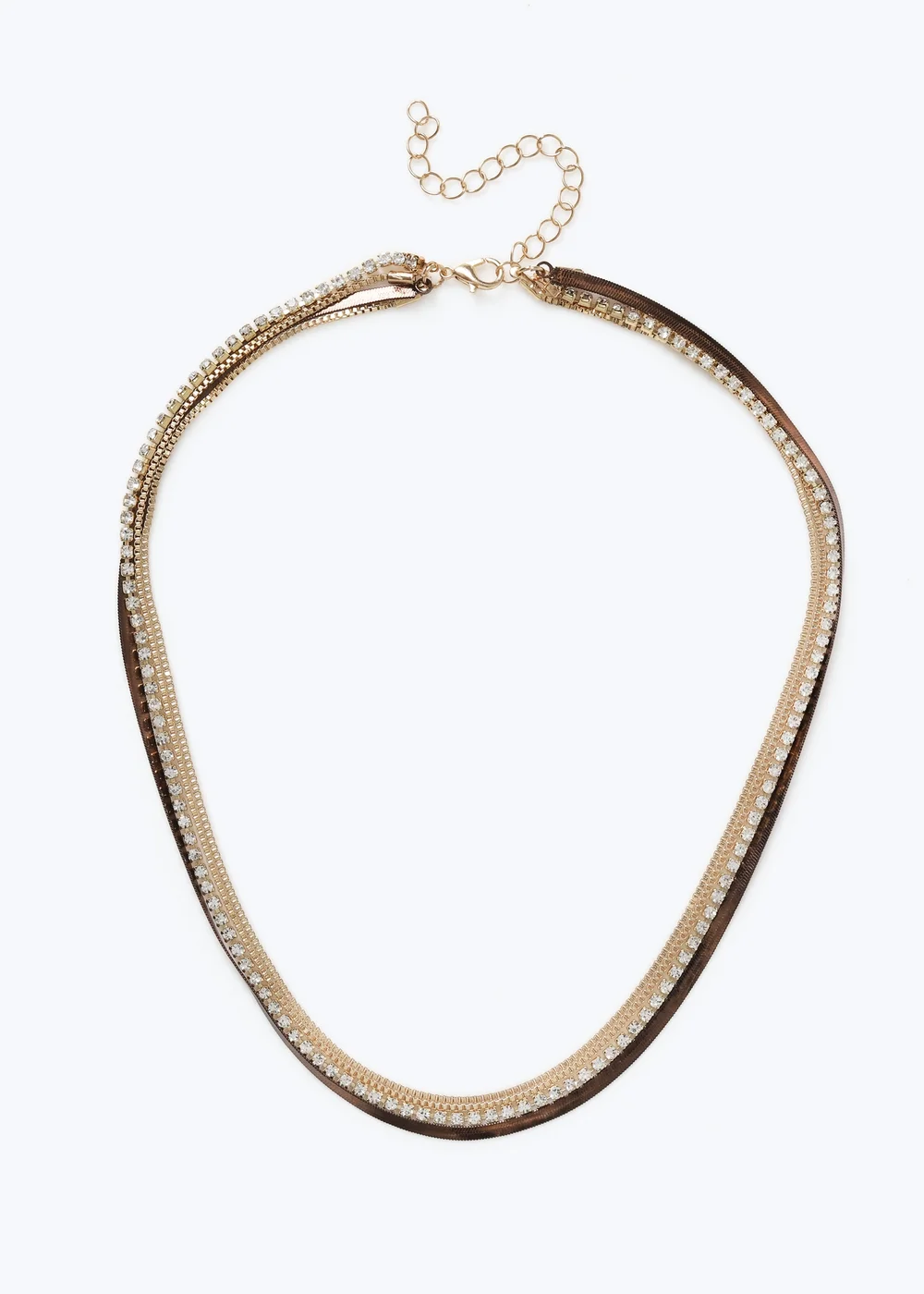 Muse Chocolate Brown Cupchain Necklace - One Size Image 1