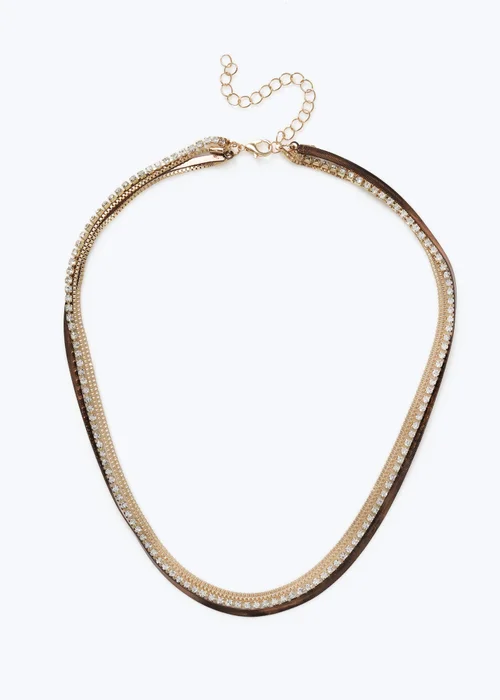 Muse Chocolate Brown Cupchain Necklace - One Size Image 1