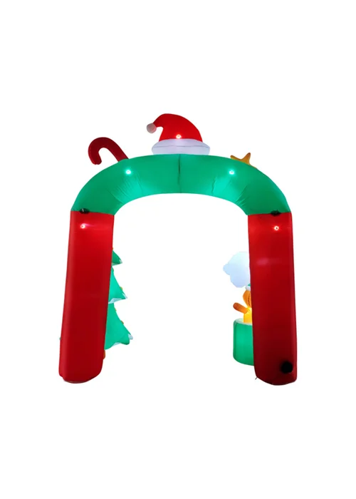 Lifeideas Green Christmas Blow-up Archway Inflatable Model Decoration 9FT/2.7M - One Size Image 3