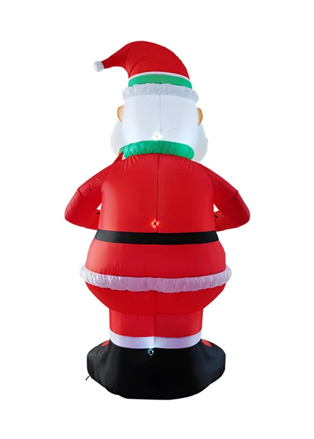 Lifeideas Red Lighted Christmas Inflatable Model Santa Holding Wreath Decoration 2.4M - One Size Image 4