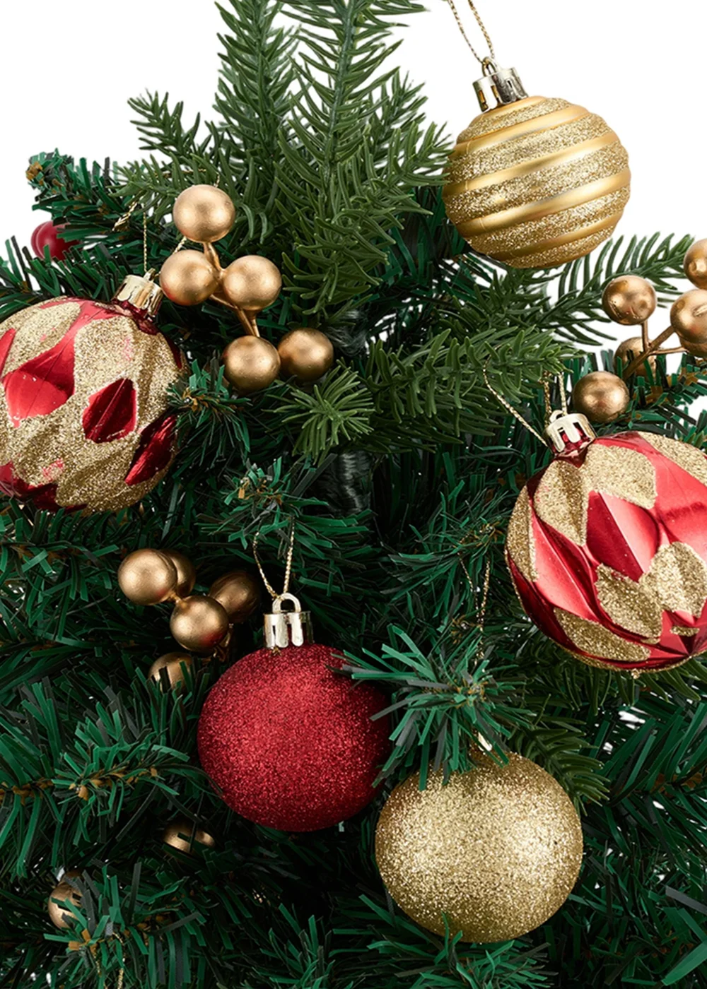 Lifeideas Green 2-Pack Artificial Christmas Trees with Decorations and LED Lights - One Size Image 4