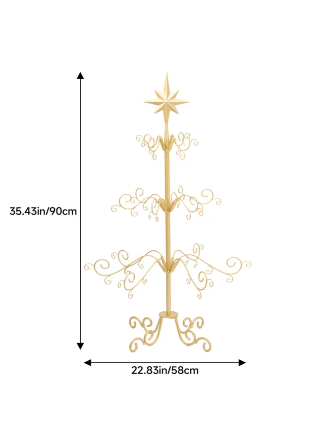 Lifeideas Christmas & Holiday Ornament Display Stand with Star Top