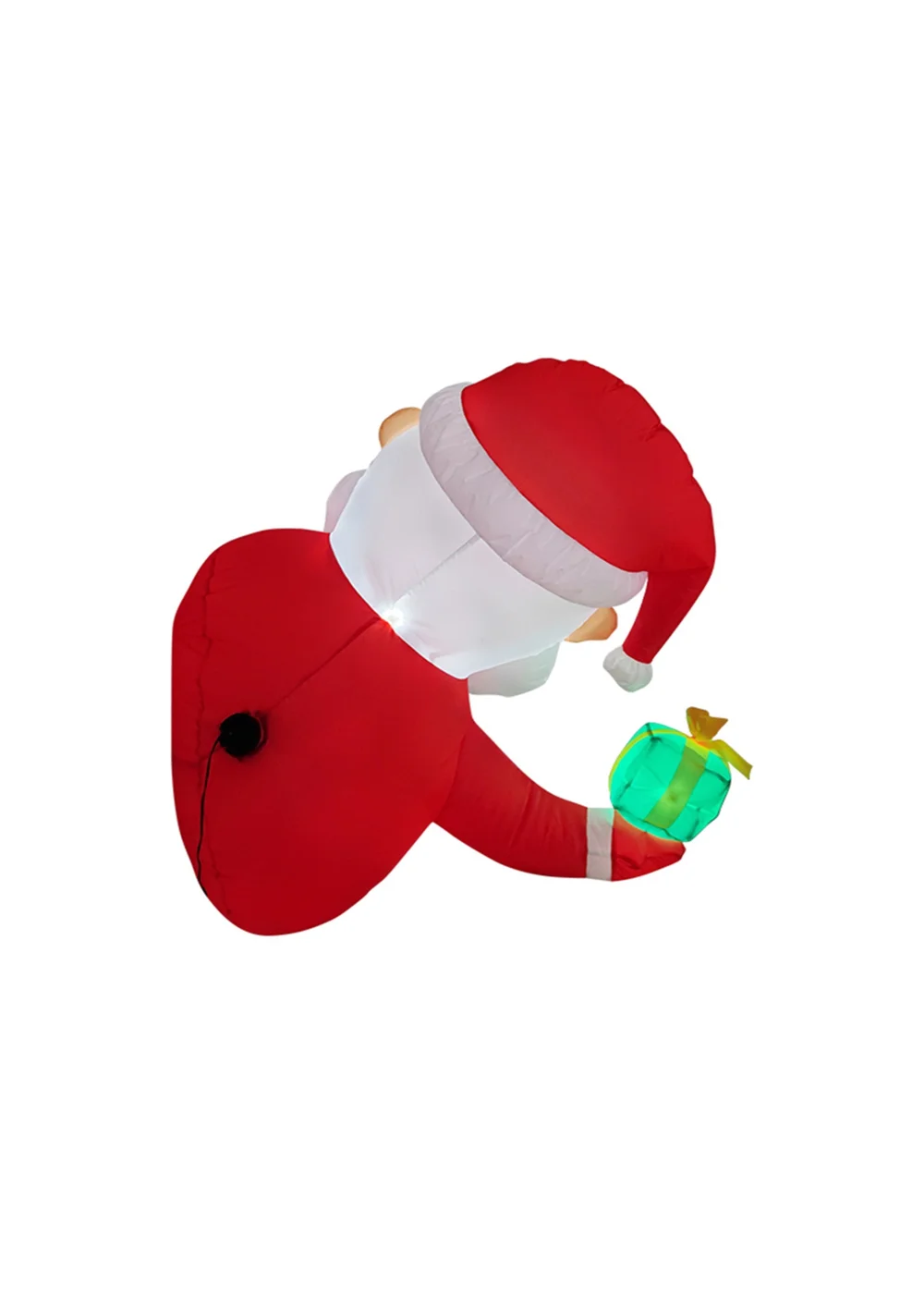 Lifeideas Red 1m Christmas Santa Claus Inflatable Outdoor Decorations with LED Lights - One Size Image 4