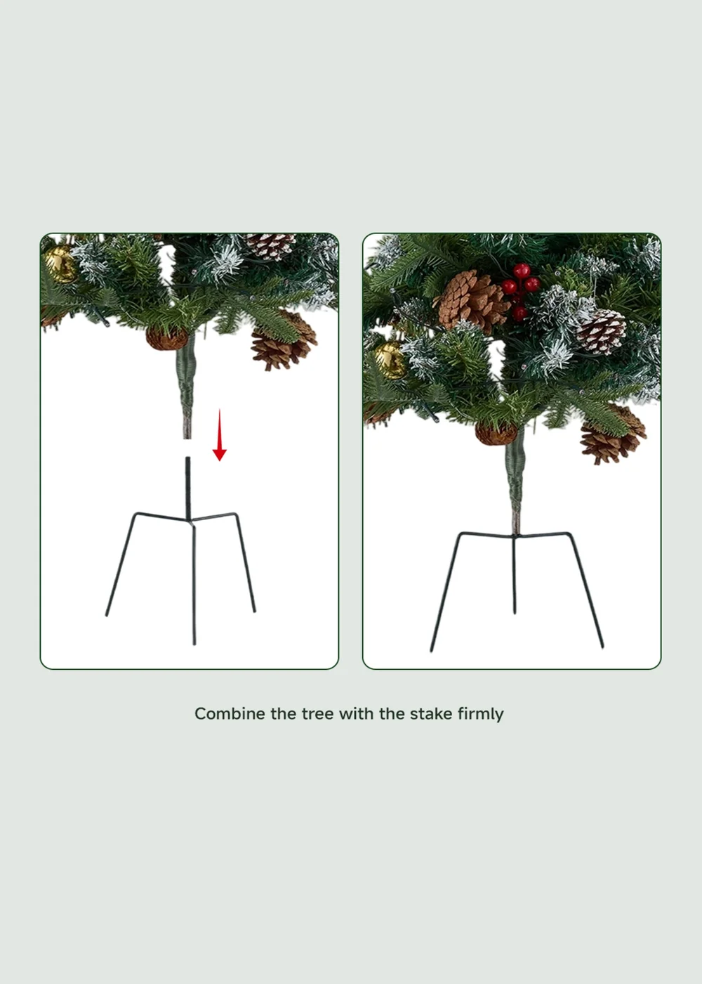 Lifeideas Green Artificial Christmas Planter Bushes Decoration - Single Image 5
