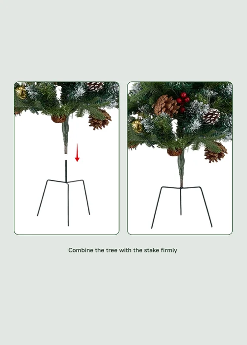 Lifeideas Green Artificial Christmas Planter Bushes Decoration - Single Image 5