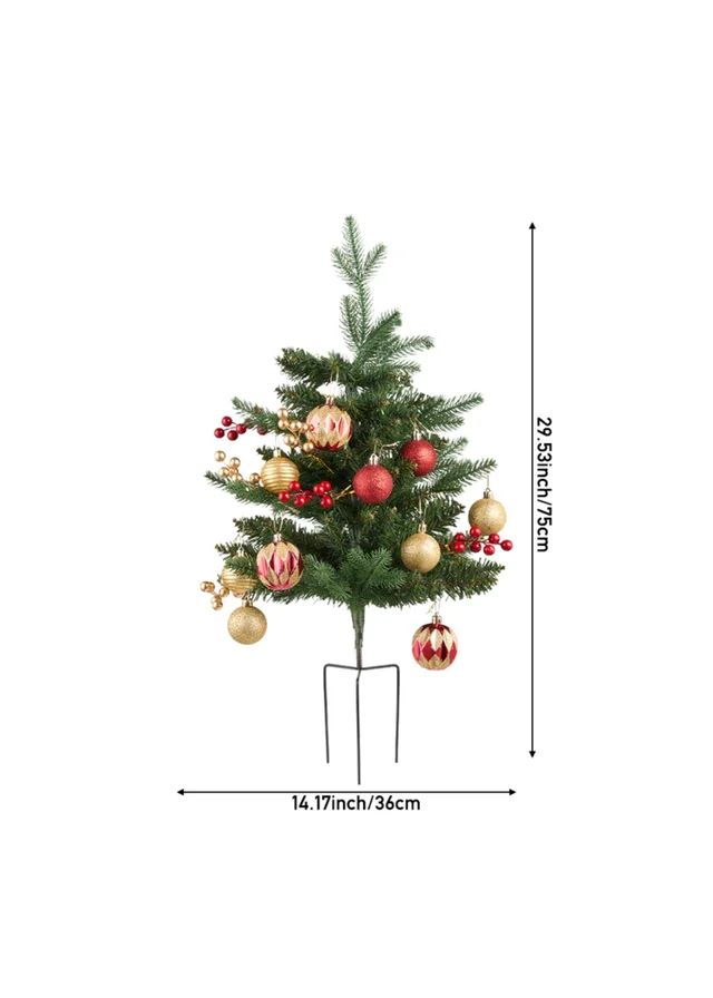 Lifeideas Green PE Ground‑Plug Christmas Tree 60cm