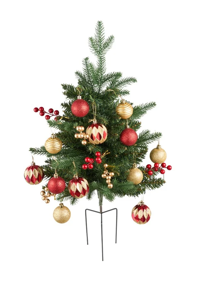 Lifeideas Green PE Ground‑Plug Christmas Tree 60cm