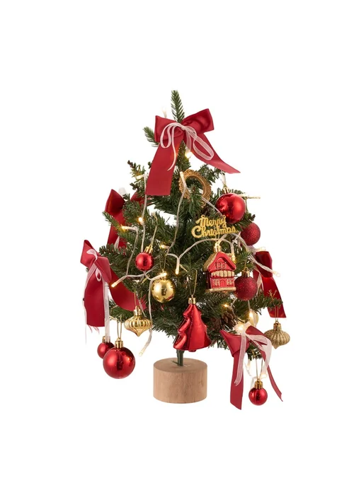 Lifeideas Red Mini Encrypted Christmas Tree Desktop Ornament 45CM - One Size Image 4