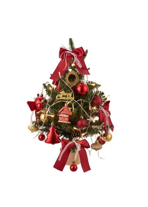 Lifeideas Red Mini Encrypted Christmas Tree Desktop Ornament 45CM - One Size Image 3