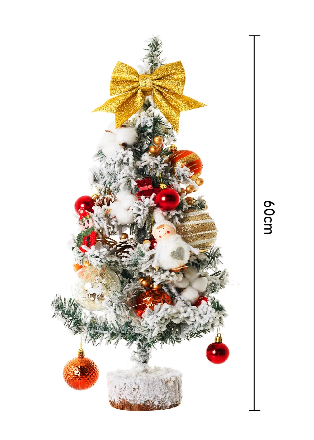 Lifeideas Multicoloured Tabletop Christmas Tree With LED Light - One Size Image 2