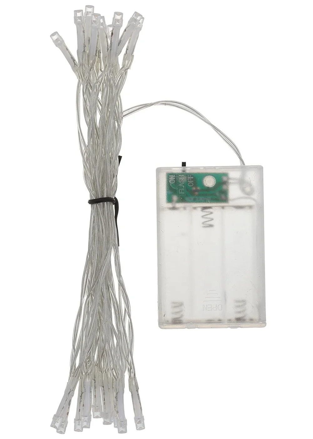 Lifeideas Green Mini Christmas Tree with String Light 2FT/60.5CM - One Size Image 4