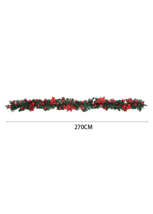Lifeideas LED Light String Berry Ball Flower Garland Christmas Decor 2.7m - One Size Image 3