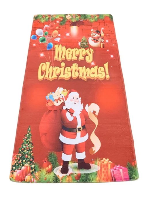 Lifeideas Red Christmas Runner Floor Door Mat - One Size Image 1