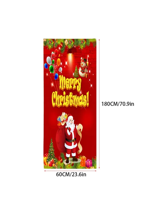 Lifeideas Red Christmas Runner Floor Door Mat - One Size Image 2