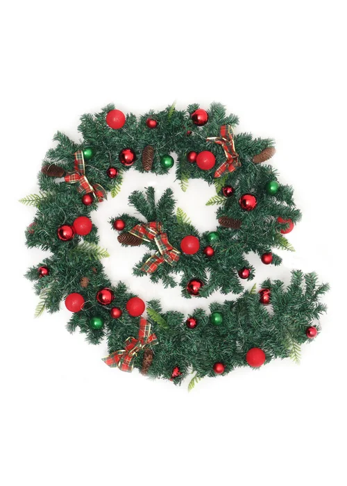 Lifeideas Multicoloured LED Light String Berry Ball Flower Garland Christmas Decor 2.7m - One Size Image 3