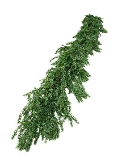 Lifeideas Green Deluxe Unlit Artificial Christmas Garland 1.8m / 2.7m - M Long Image 4