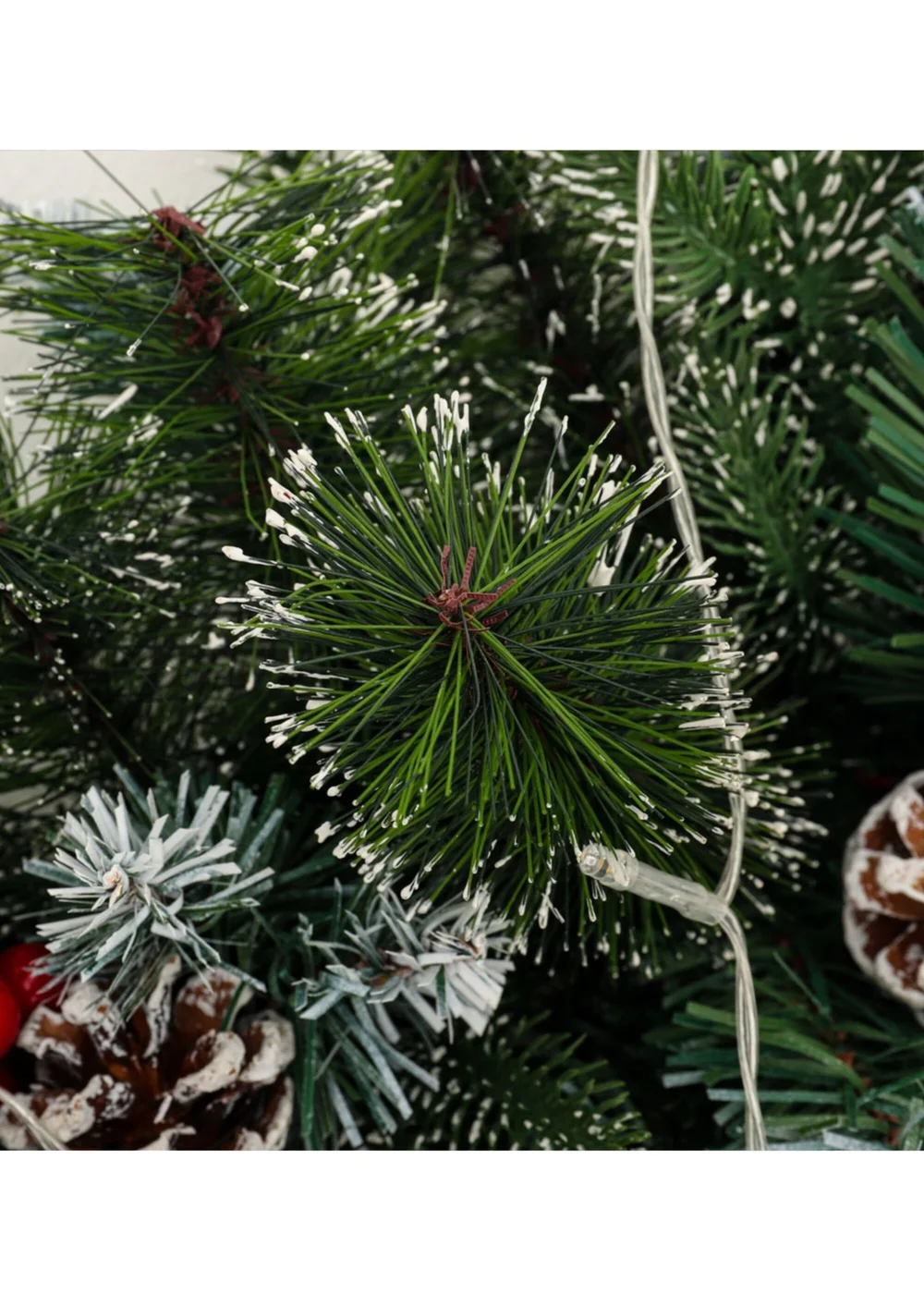 Lifeideas Multicoloured Artificial Christmas Mantel Swag with LED Warm White Lights - One Size Image 5