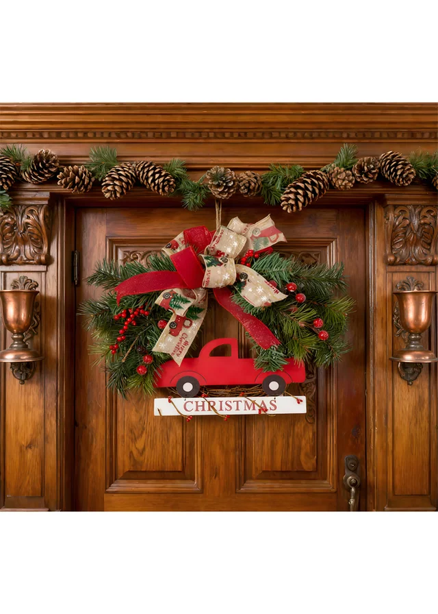 Lifeideas Green Christmas Wreath 30cm