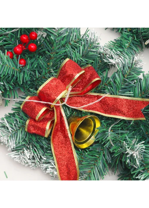 Lifeideas Multicoloured Spruced Artificial Lighted Christmas Garland Holiday Decoration - One Size Image 4