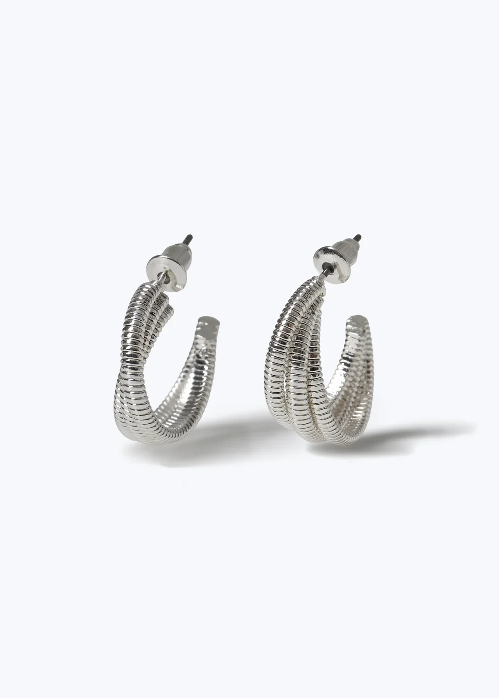 Muse Silver Triple Hoop - One Size Image 1