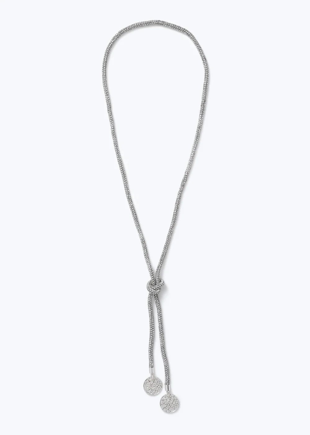 Muse Occasion Pave Disc Lariat Necklace - One Size Image 1