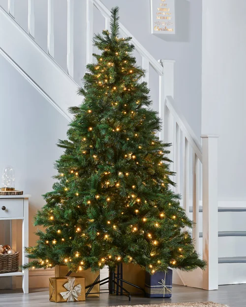 WeRChristmas Green Pre-Lit Victorian Pine Christmas Tree 6 Ft - No Size Image 2