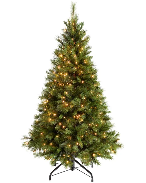 WeRChristmas Green Pre-Lit Victorian Pine Christmas Tree 6 Ft - No Size Image 1