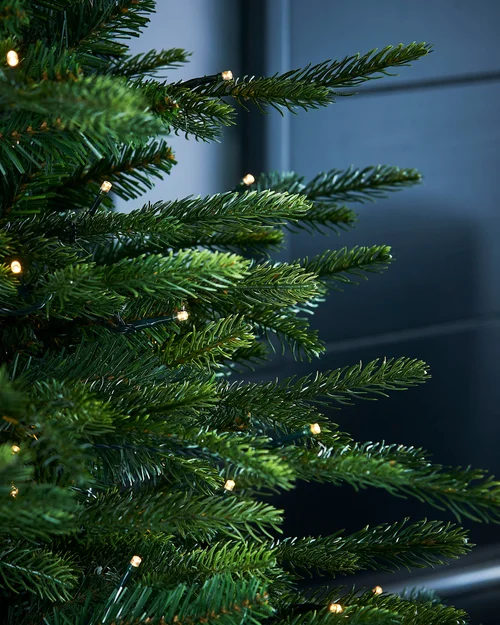 WeRChristmas Green Pre-Lit Potted Grand Fir Artificial Christmas Tree 100 Warm White Leds 4 Ft - No Size Image 5