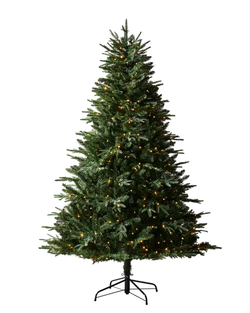WeRChristmas Green Pre-Lit Grand Alaskan Fir Christmas Tree 7 Ft - No Size Image 1