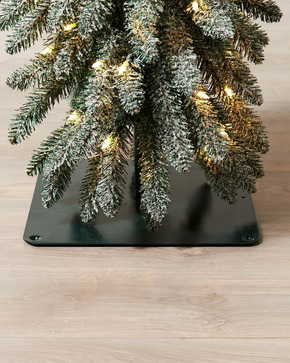 WeRChristmas Green Pre-Lit Snow-Flocked Alpine Christmas Tree 6.5 Ft - No Size Image 4
