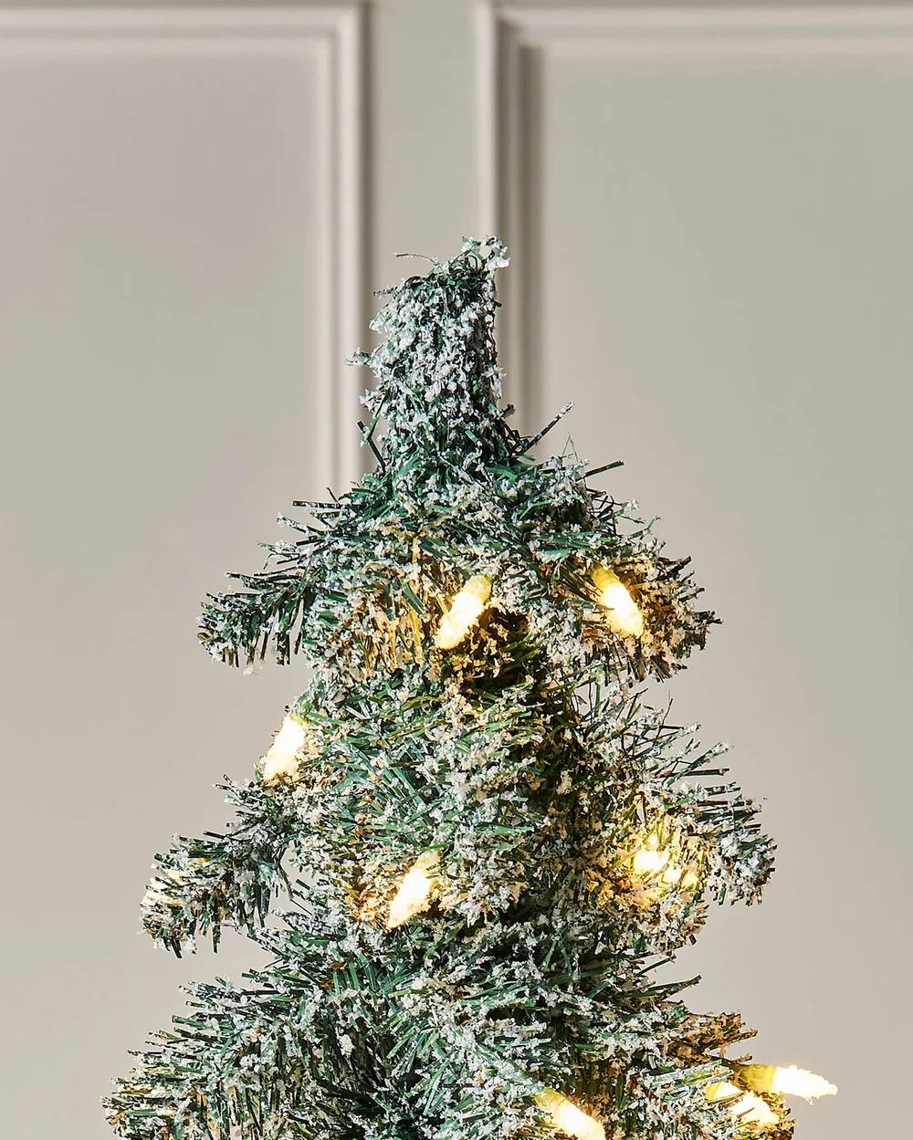 WeRChristmas Green Pre-Lit Snow-Flocked Alpine Christmas Tree 6.5 Ft - No Size Image 3
