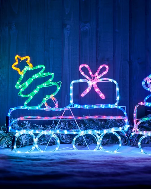 WeRChristmas White Animated Led Train Rope Light Silhouette 2.3 M - No Size Image 5