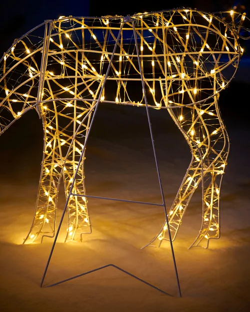 WeRChristmas Multi-Colour 2D Grazing Reindeer Silhouette 95 Cm - No Size Image 5