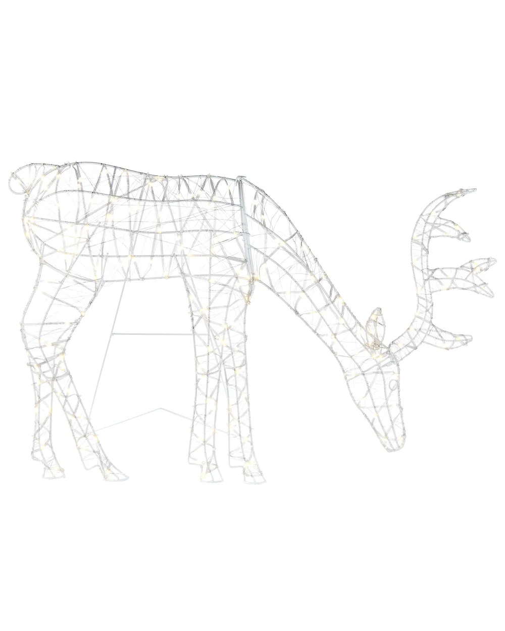 WeRChristmas Multi-Colour 2D Grazing Reindeer Silhouette 95 Cm - No Size Image 1