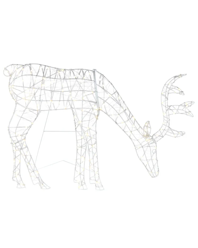 WeRChristmas Multi-Colour 2D Grazing Reindeer Silhouette 95 Cm