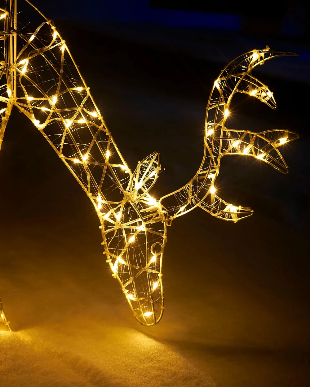 WeRChristmas Multi-Colour 2D Grazing Reindeer Silhouette 95 Cm - No Size Image 3