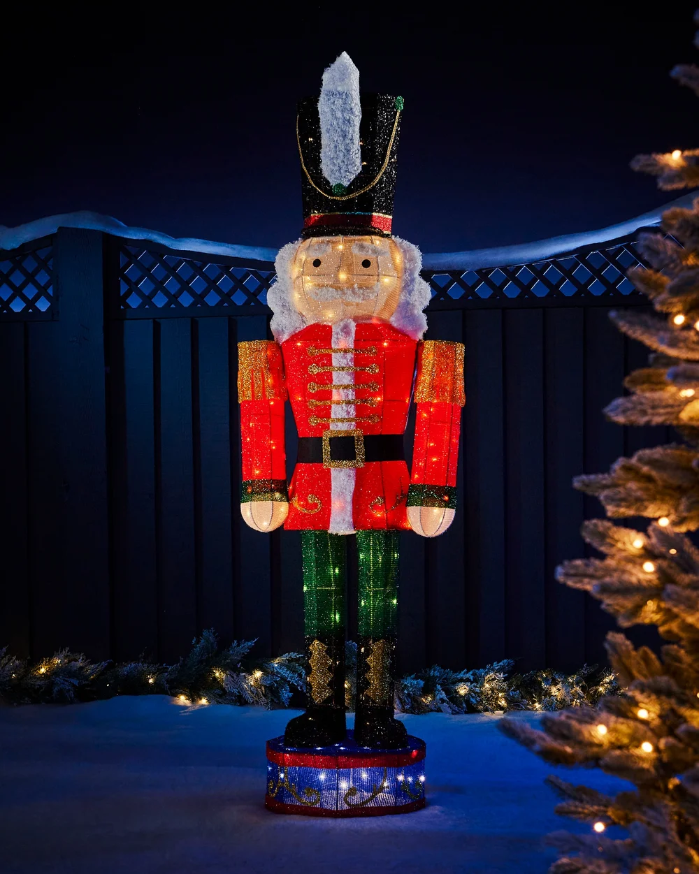 WeRChristmas White Pre-Lit 3D Nutcracker Silhouette 165 Cm - No Size Image 2