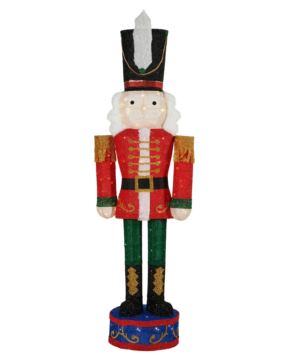 WeRChristmas White Pre-Lit 3D Nutcracker Silhouette 165 Cm - No Size Image 1