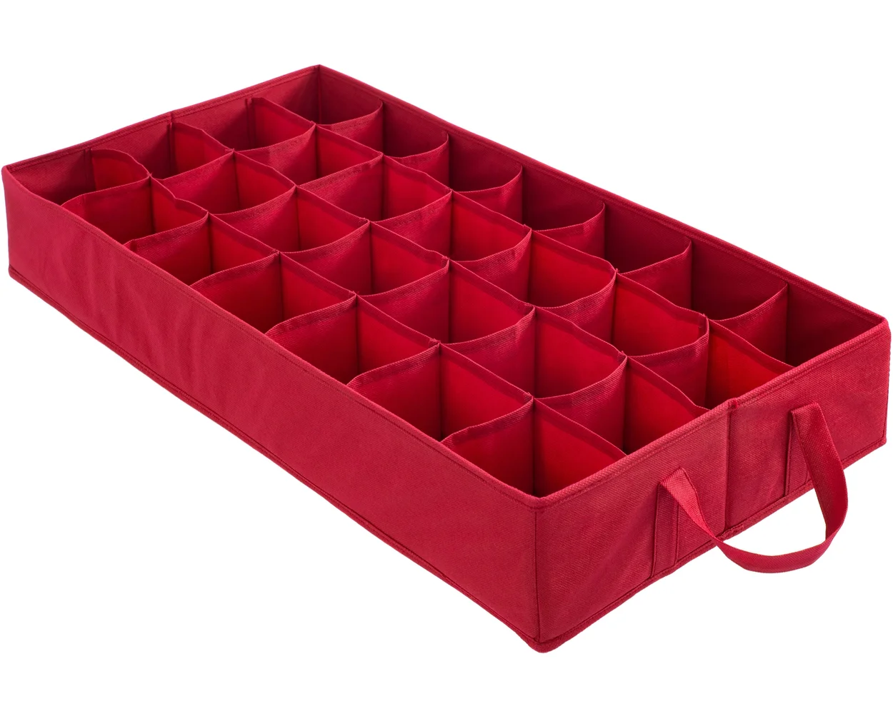 WeRChristmas Red 72-Piece Christmas Bauble & Decoration Storage Box 76 Cm - No Size Image 6