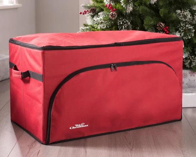 WeRChristmas Red 72-Piece Christmas Bauble & Decoration Storage Box 76 Cm - No Size Image 3