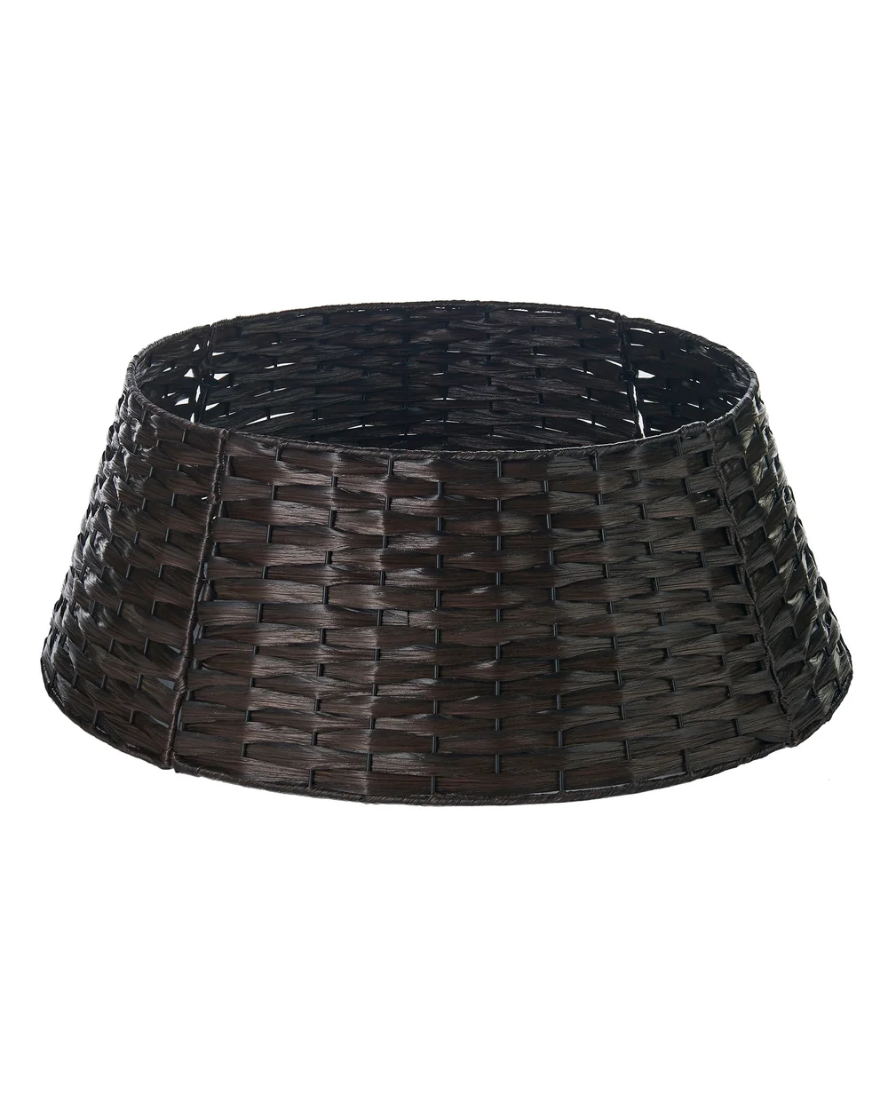 WeRChristmas Dark Brown Rattan Christmas Tree Collar 65 Cm - No Size Image 1