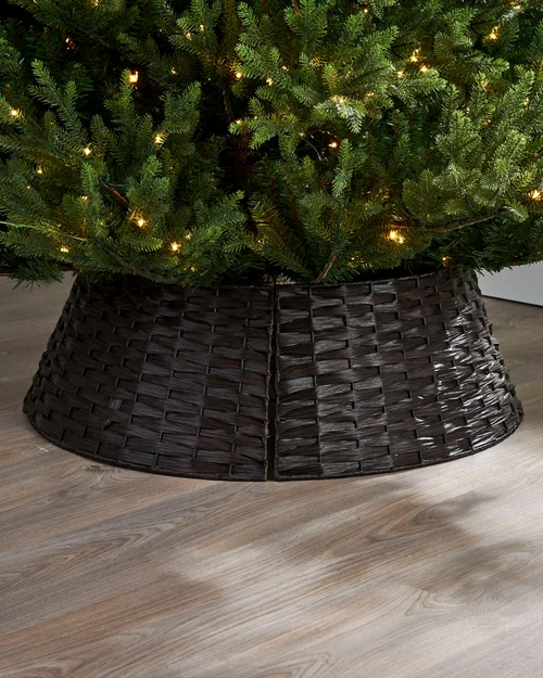 WeRChristmas Dark Brown Rattan Christmas Tree Collar 65 Cm - No Size Image 2