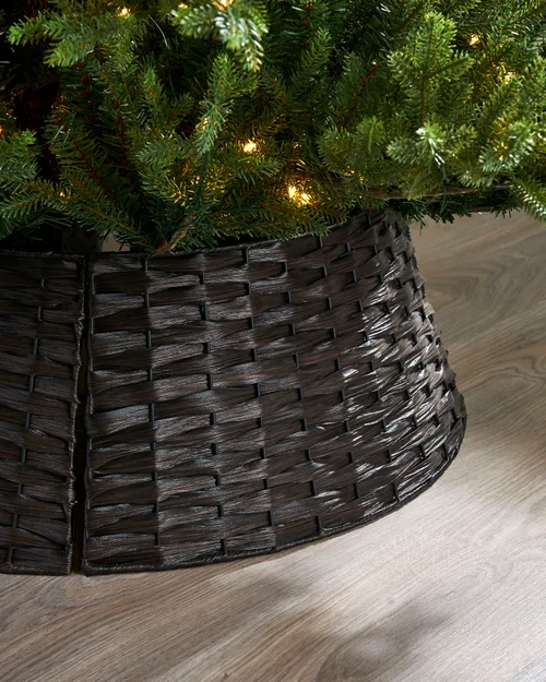 WeRChristmas Dark Brown Rattan Christmas Tree Collar 65 Cm - No Size Image 3